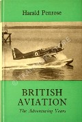 Book cover of British Aviation - The Adventuring Years 1920 - 1929  by PENROSE, Harald 